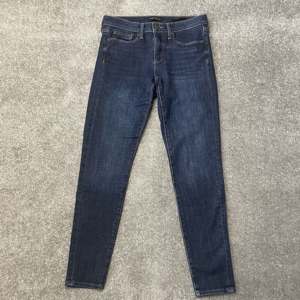 Banana Republic Jeans Womens 27 Skinny Dark Wash Stretch Denim Pants Blue Casual